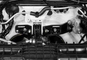 Subaru WRX STI Engine Mount Kit - Perrin Performance - Pitch Stop Mount & Firewall Brace - Black - `15-`21